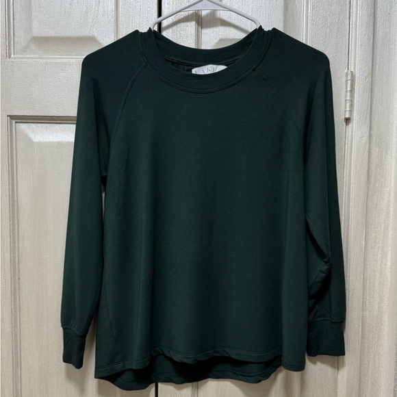 LAKE Other - Lake Women XS Long Sleeve Raglan Crew Neck Pajamas Top Green Stretchy Modal
